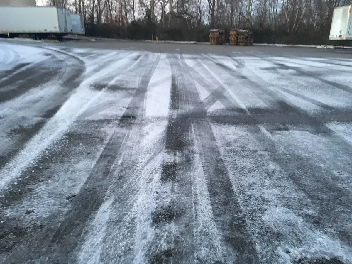 Commercial Snow Removal project by Green Garden Landscaping in central NC
