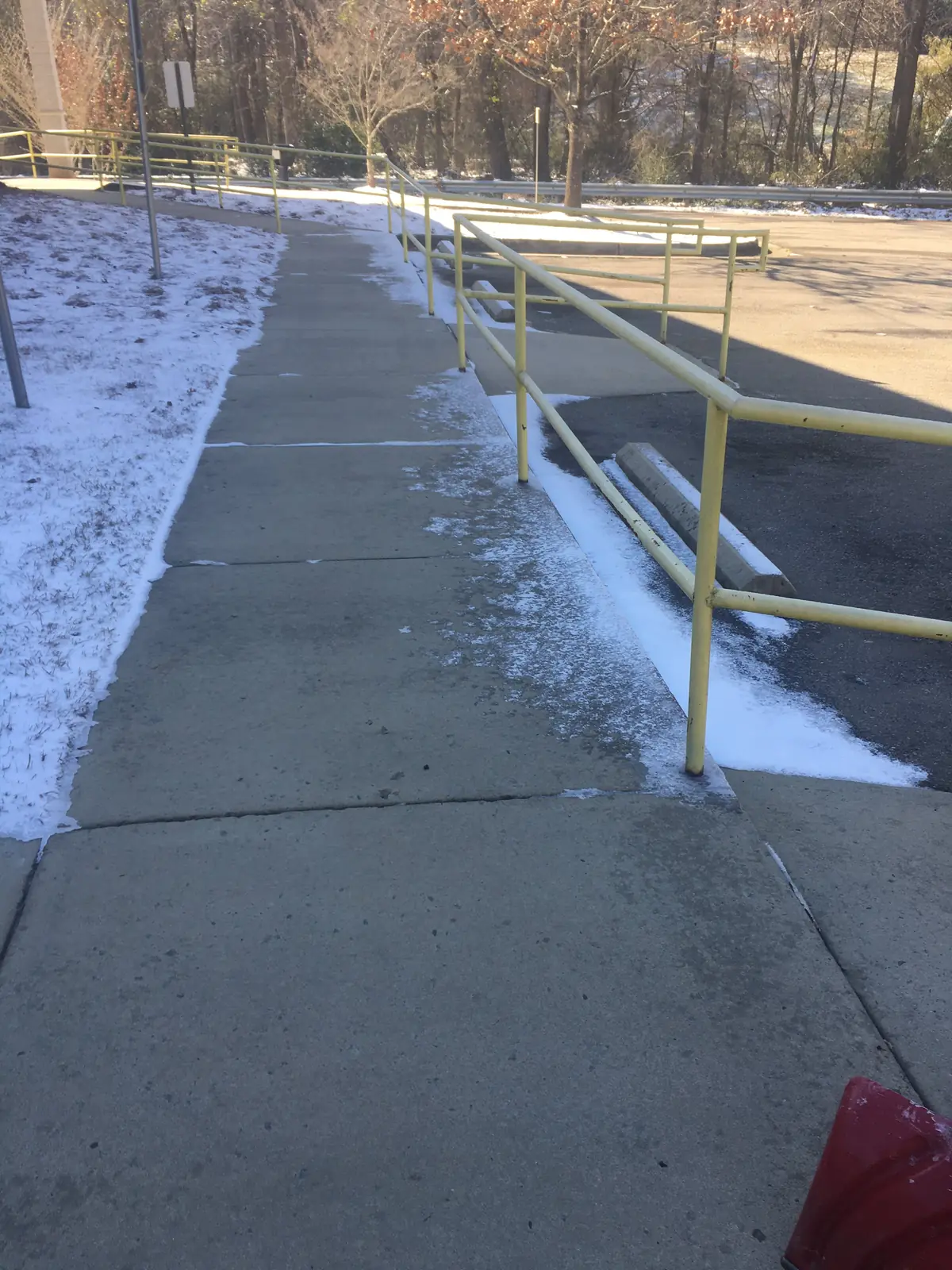 Commercial Snow Removal project by Green Garden Landscaping in central NC