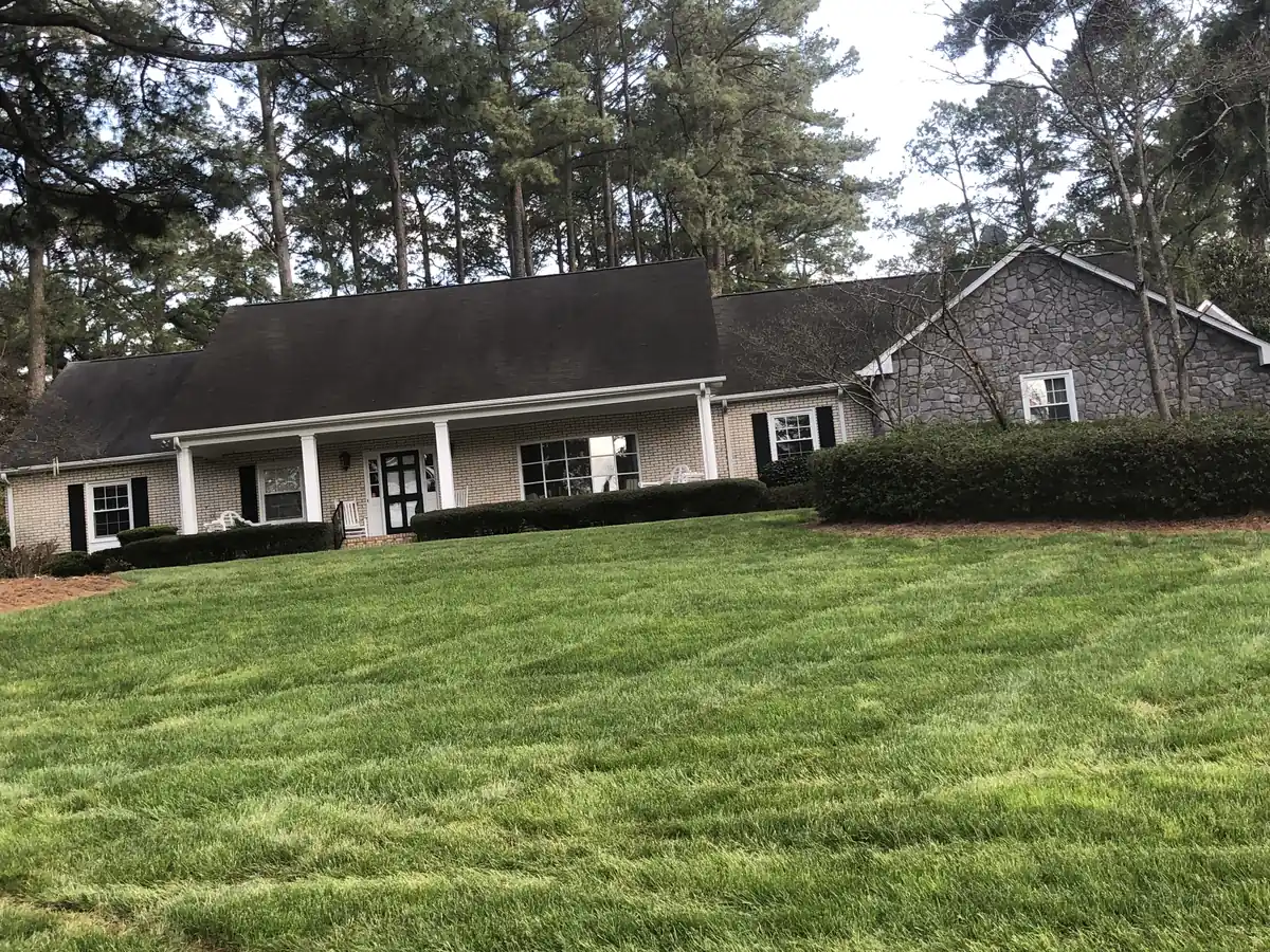 Lawn Mowing project by Green Garden Landscaping in central NC