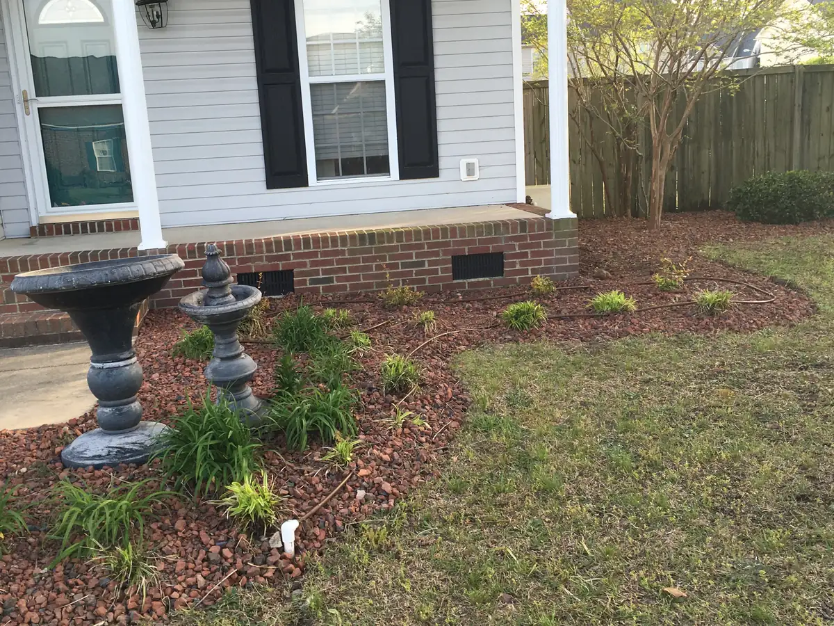 Spring Cleanup project by Green Garden Landscaping in central NC